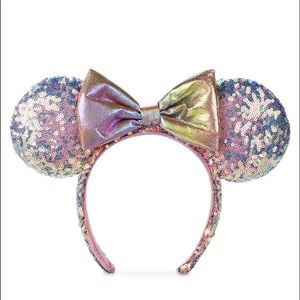 Minnie EARidescent Sequin Ear Headband Walt Disney World 50th Anniversary NEW